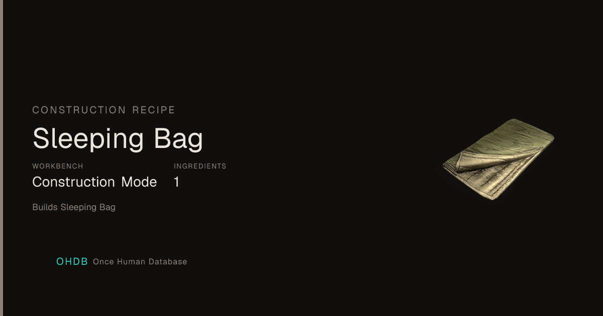 Sleeping Bag