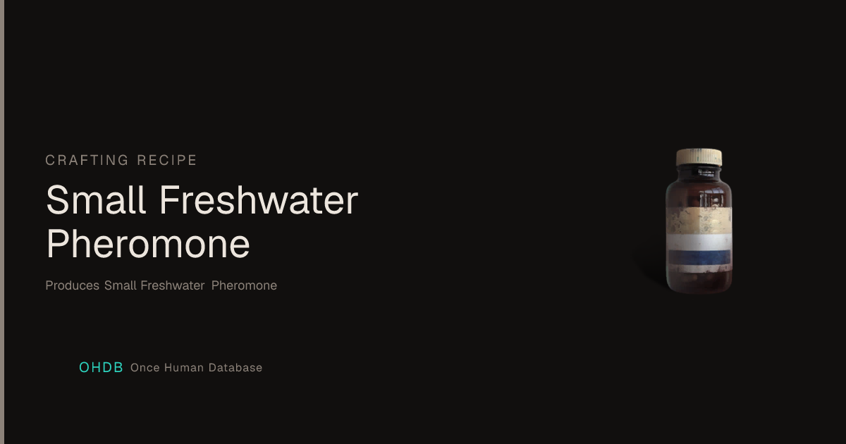 Small Freshwater Pheromone