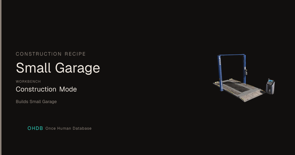 Small Garage