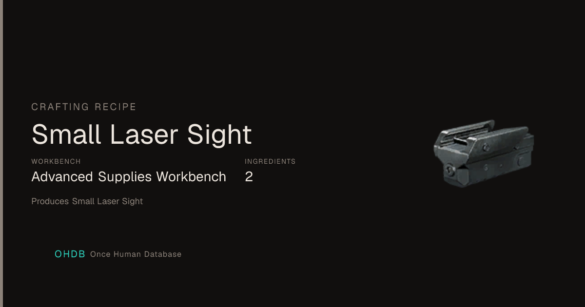 Small Laser Sight