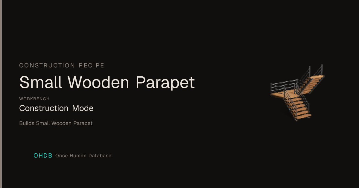 Small Wooden Parapet