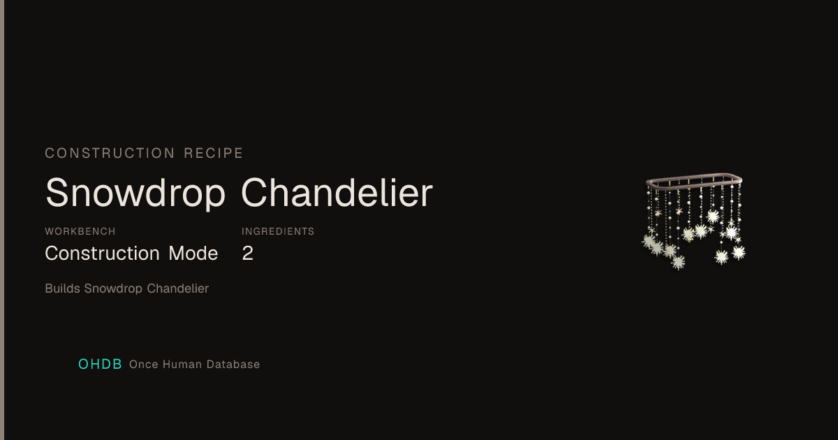 Snowdrop Chandelier