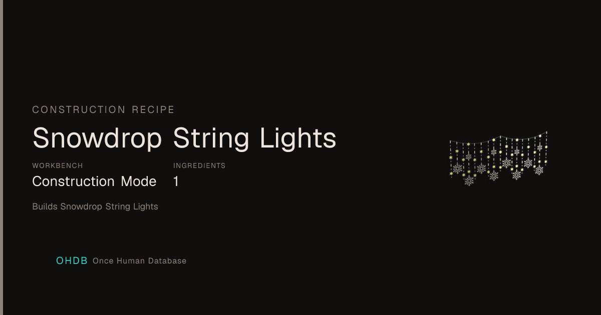 Snowdrop String Lights