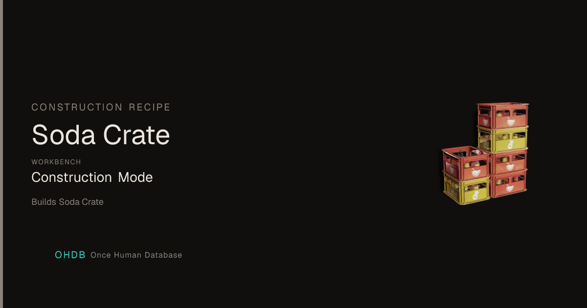 Soda Crate