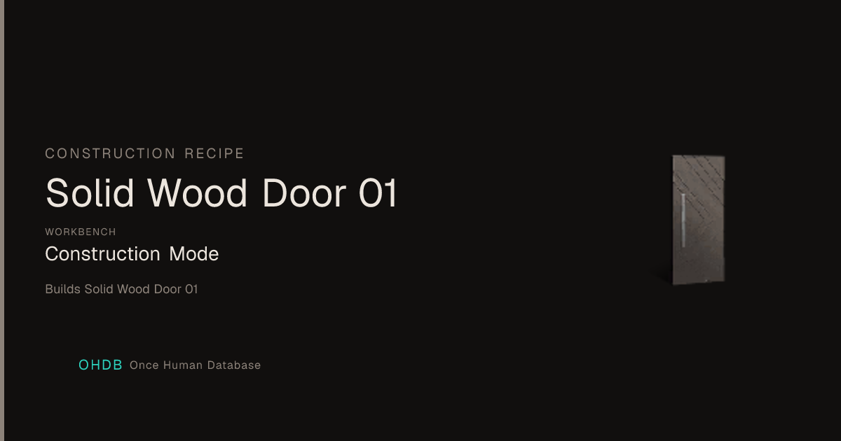 Solid Wood Door 01
