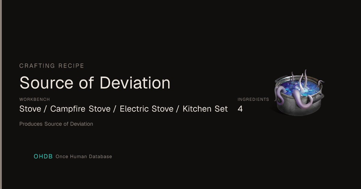 Source of Deviation