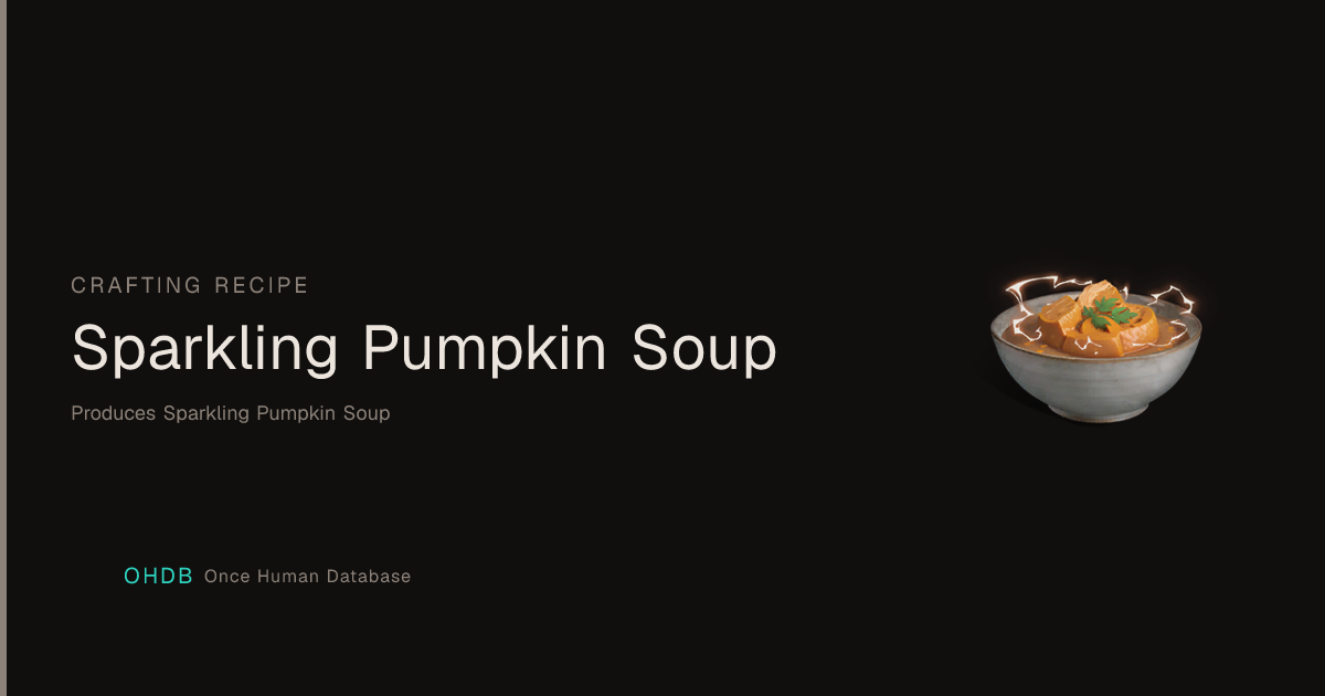 Sparkling Pumpkin Soup