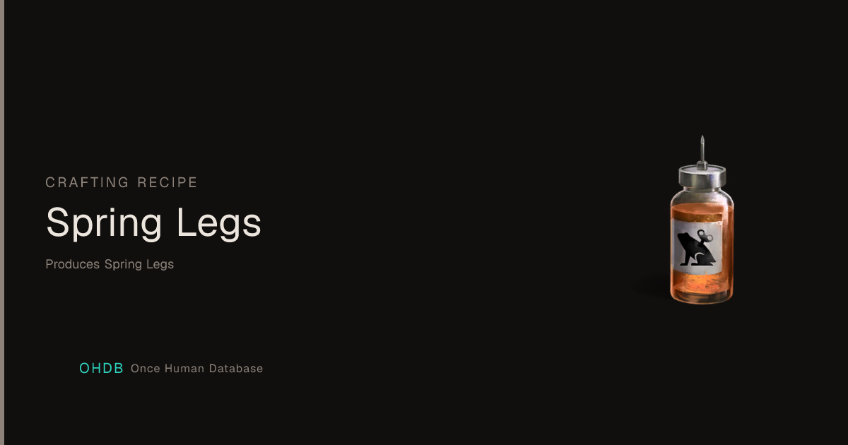 Spring Legs