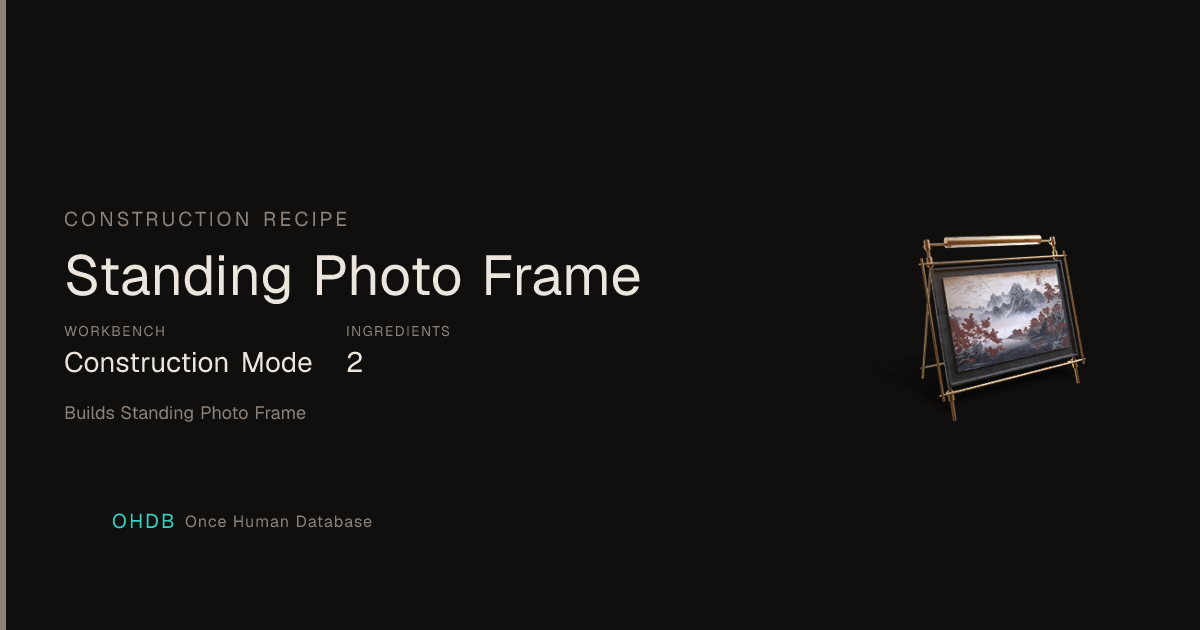 Standing Photo Frame