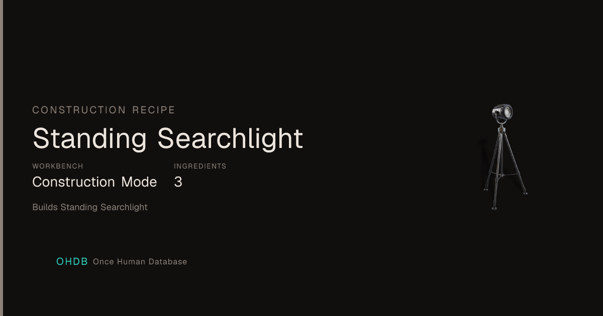 Standing Searchlight