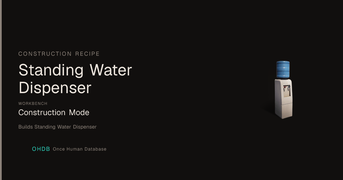 Standing Water Dispenser