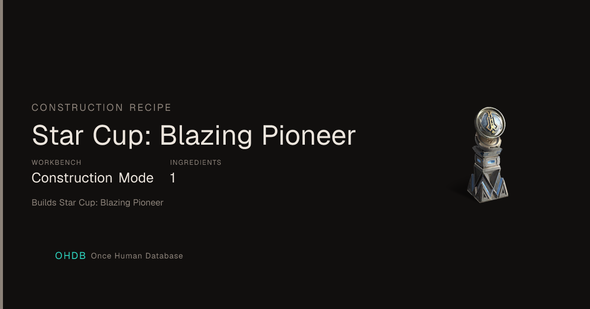 Star Cup: Blazing Pioneer