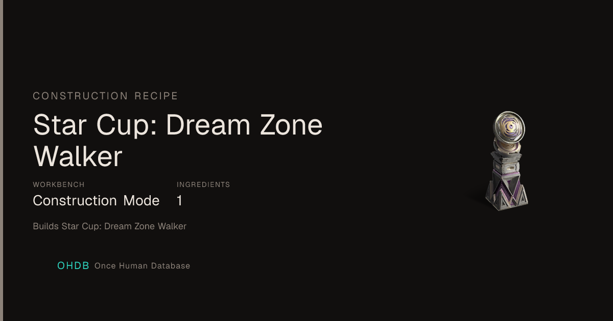 Star Cup: Dream Zone Walker