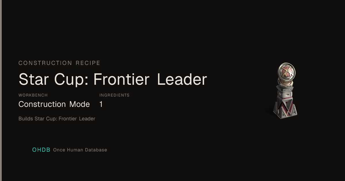 Star Cup: Frontier Leader