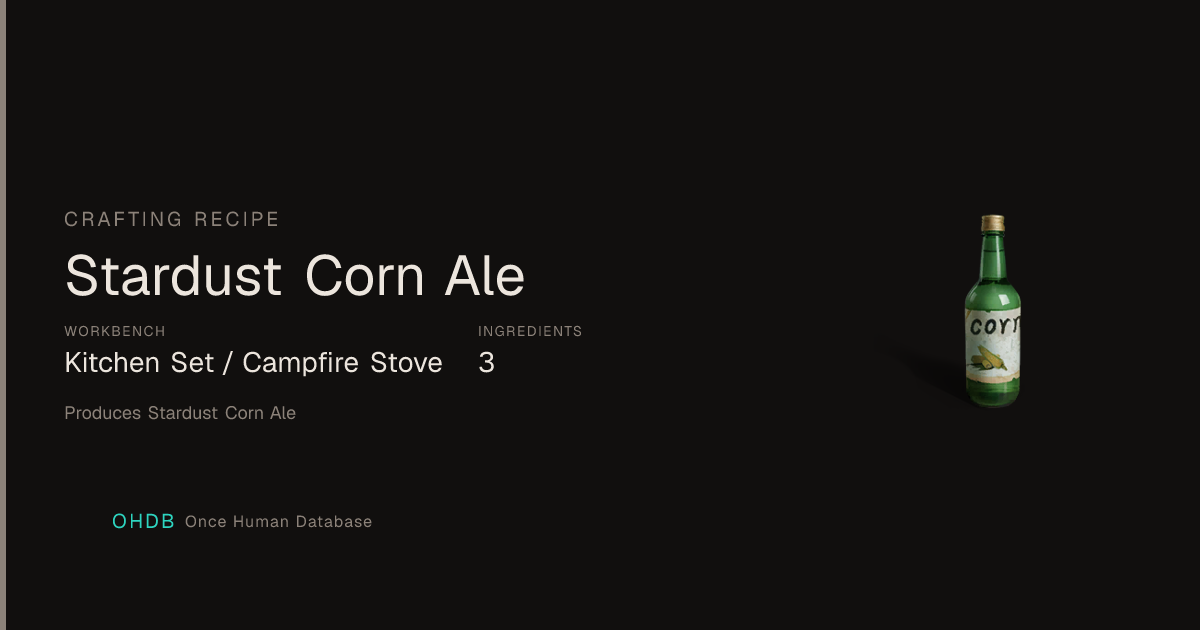 Stardust Corn Ale