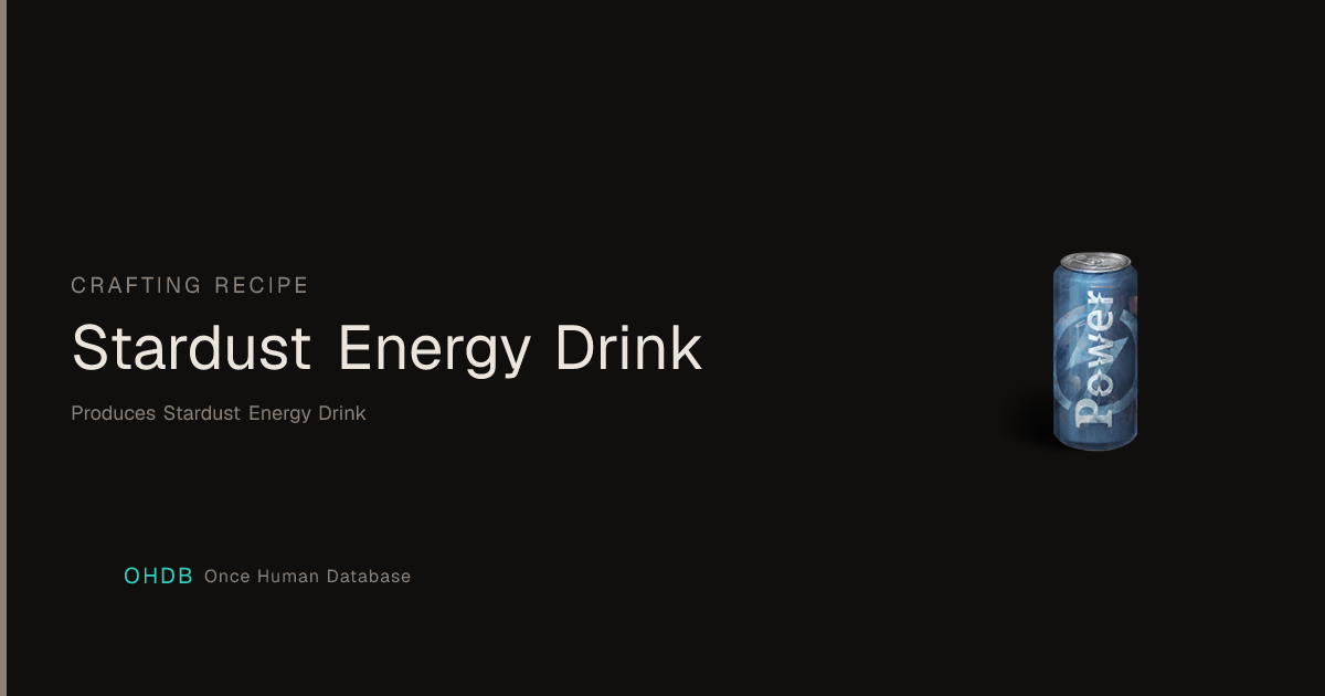 Stardust Energy Drink