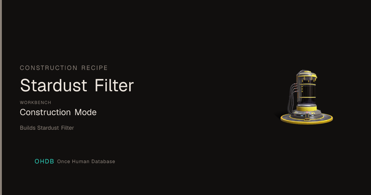 Stardust Filter