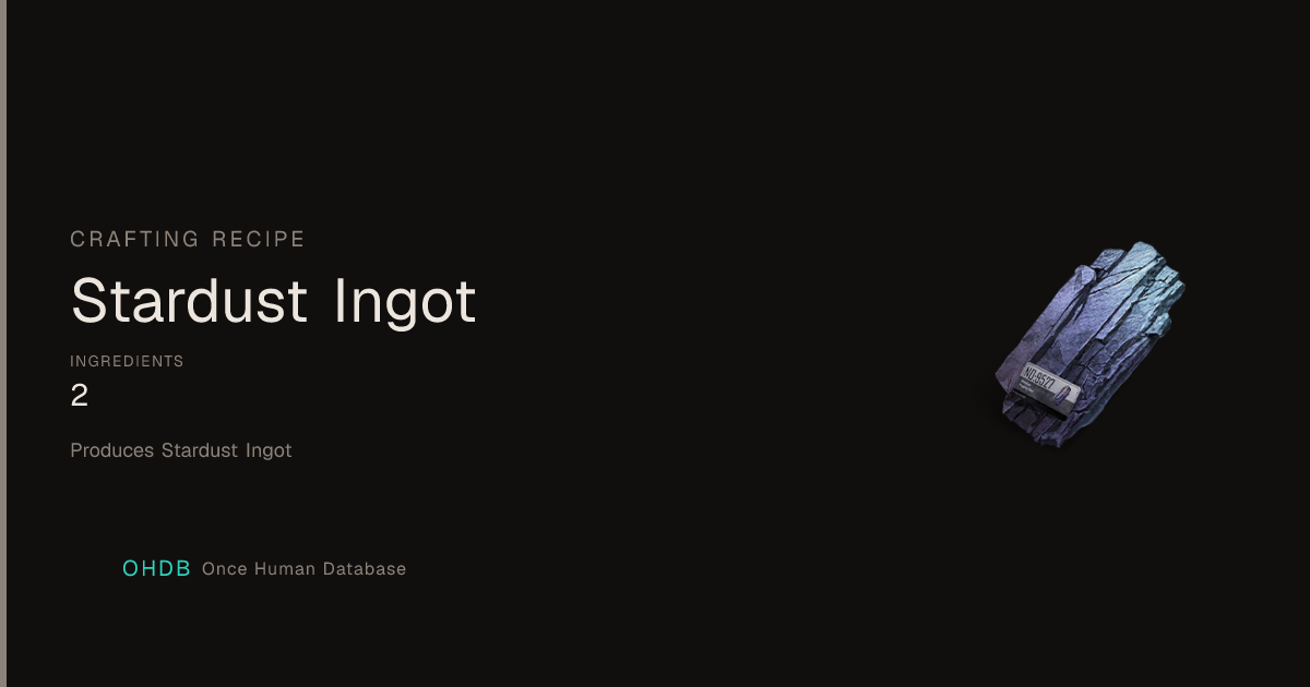 Stardust Ingot