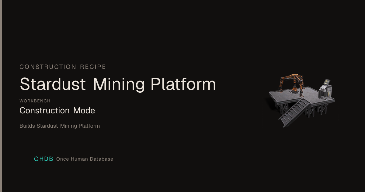 Stardust Mining Platform