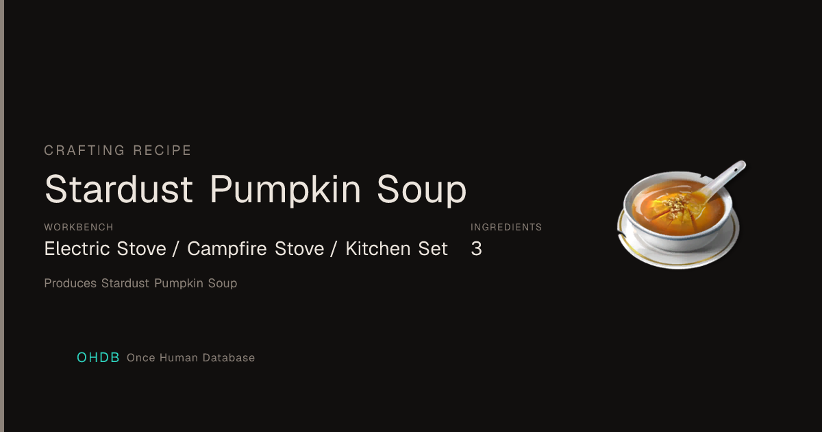 Stardust Pumpkin Soup