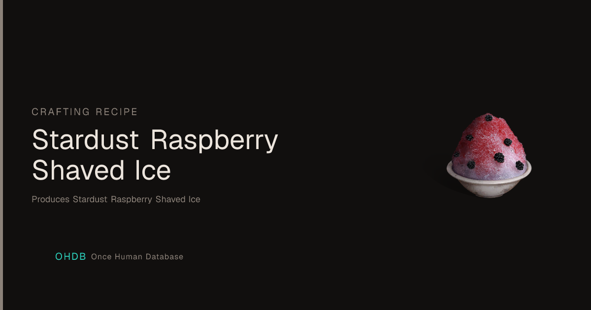 Stardust Raspberry Shaved Ice