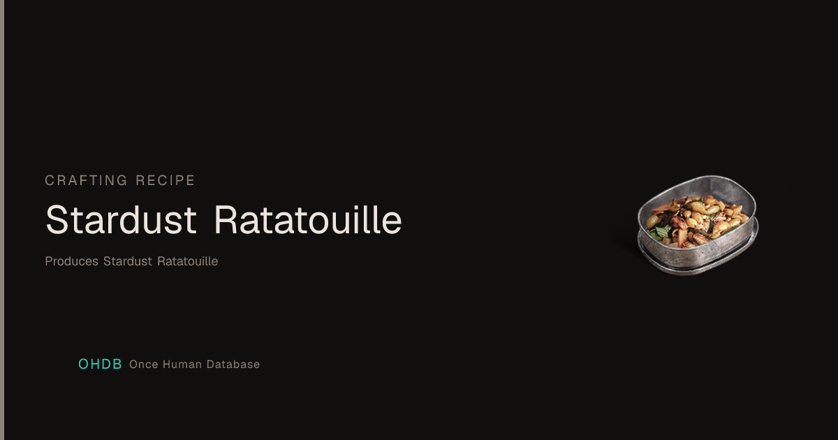 Stardust Ratatouille