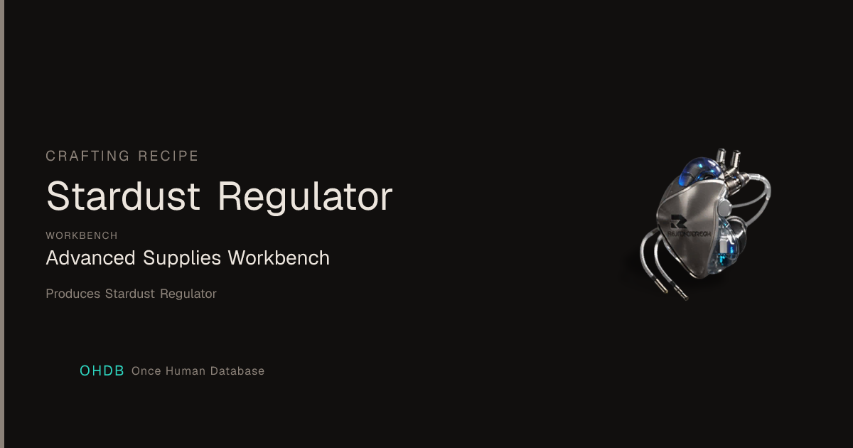 Stardust Regulator