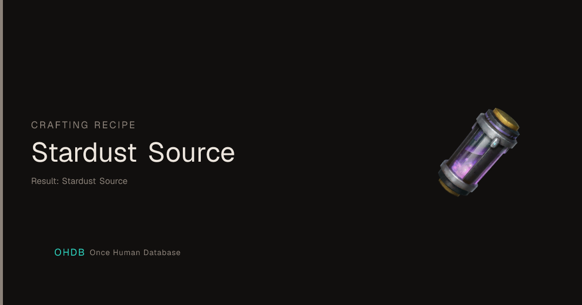 Stardust Source