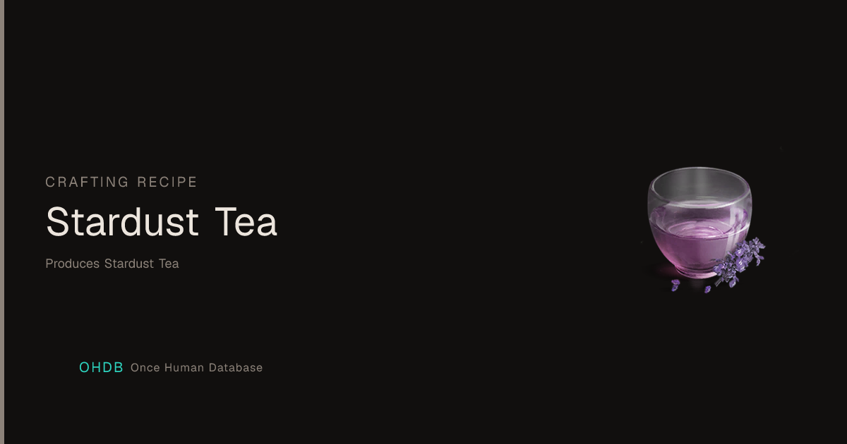 Stardust Tea