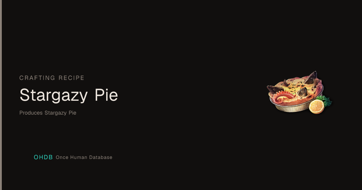 Stargazy Pie