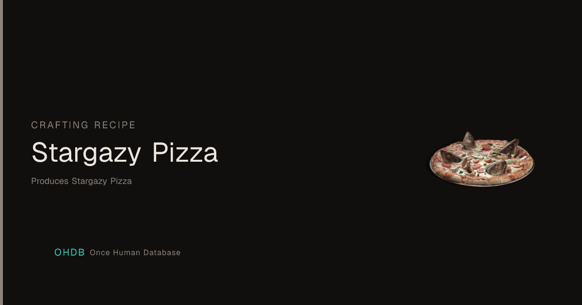 Stargazy Pizza