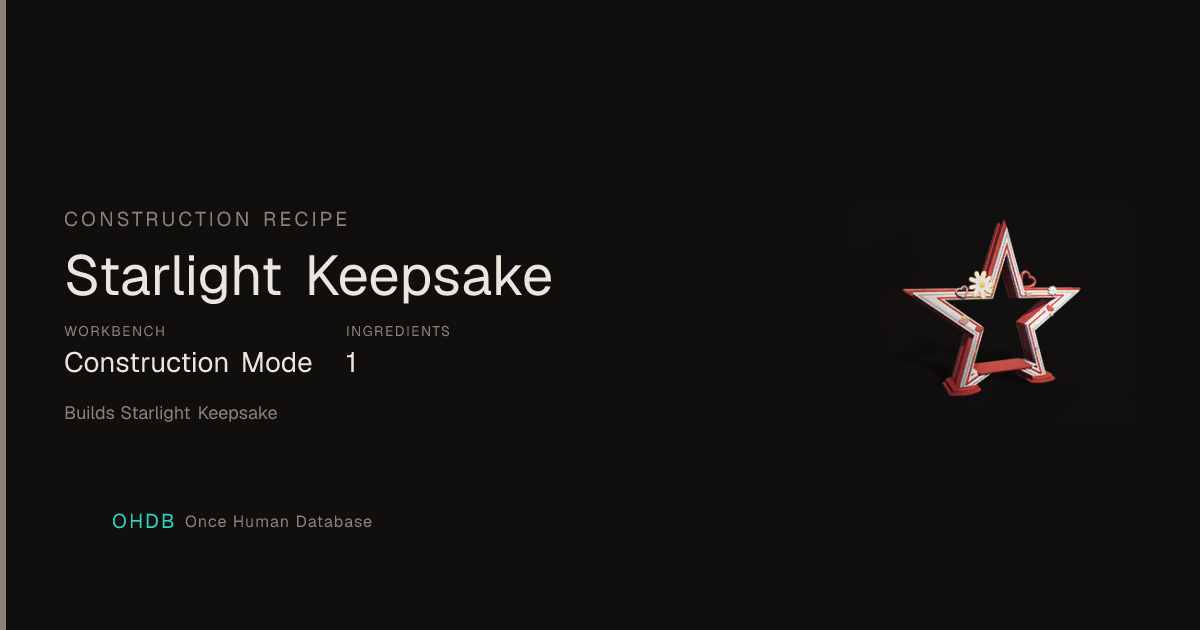 Starlight Keepsake