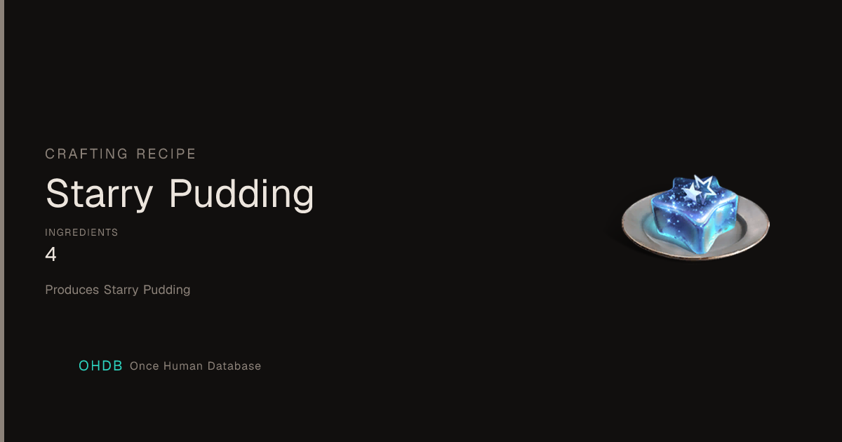 Starry Pudding