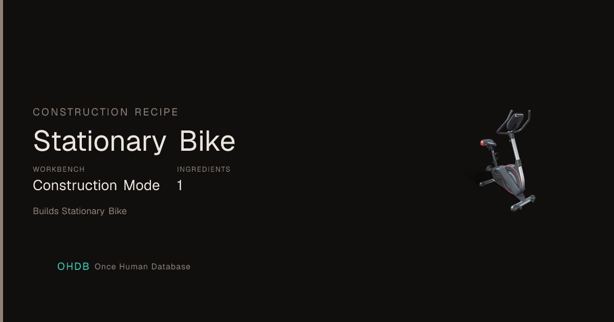 Stationary Bike
