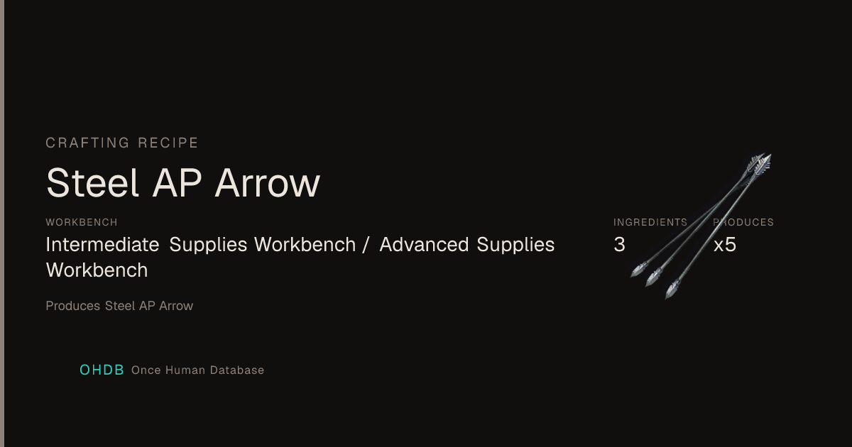 Steel AP Arrow