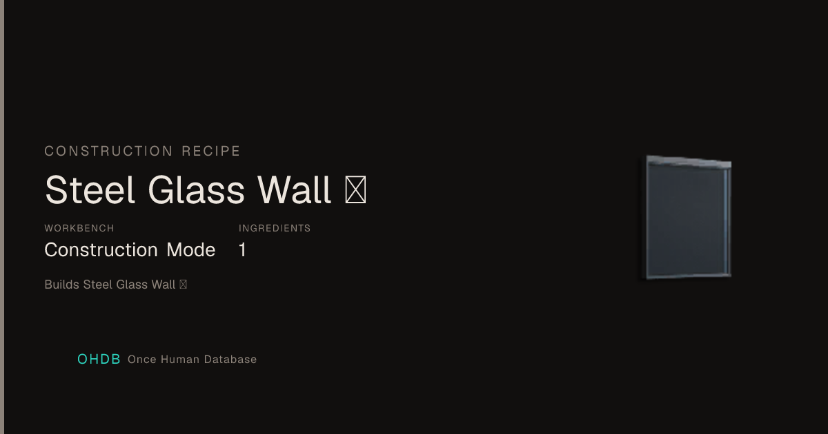Steel Glass Wall Ⅰ