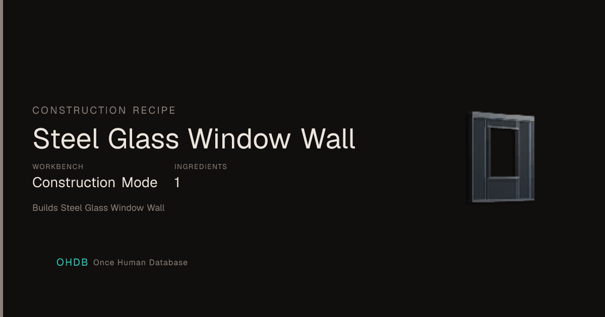 Steel Glass Window Wall