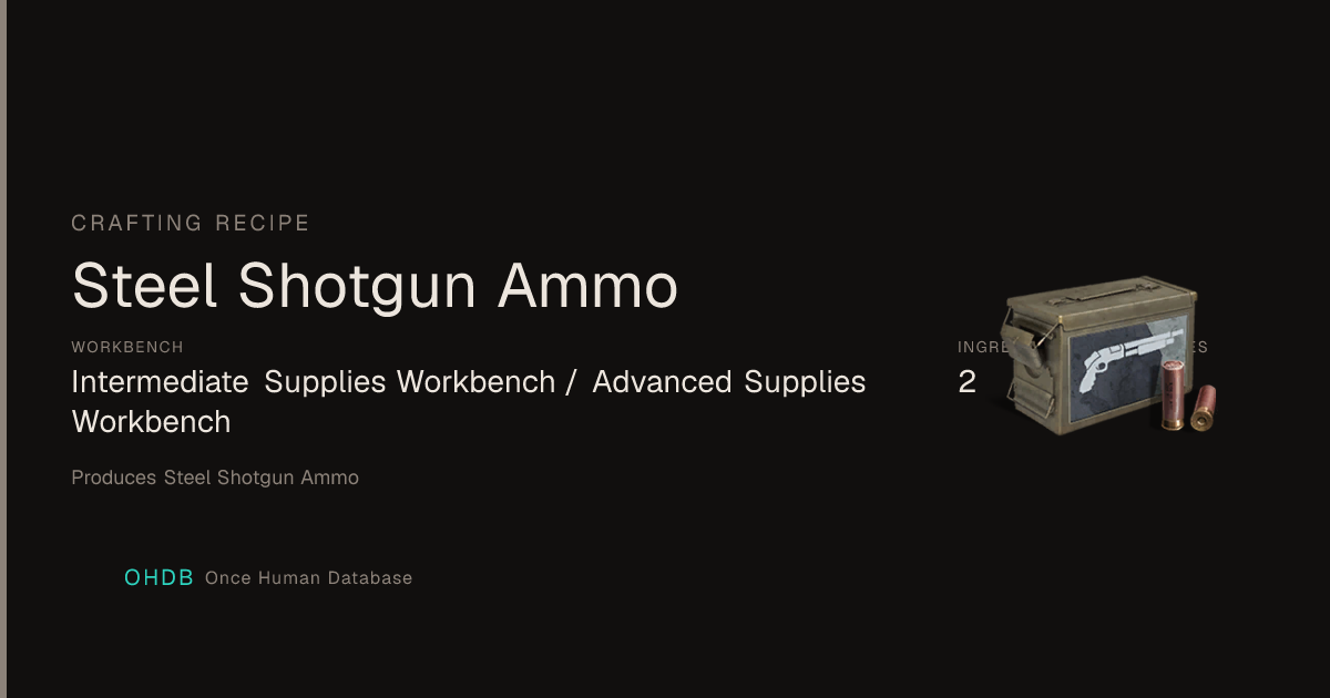 Steel Shotgun Ammo