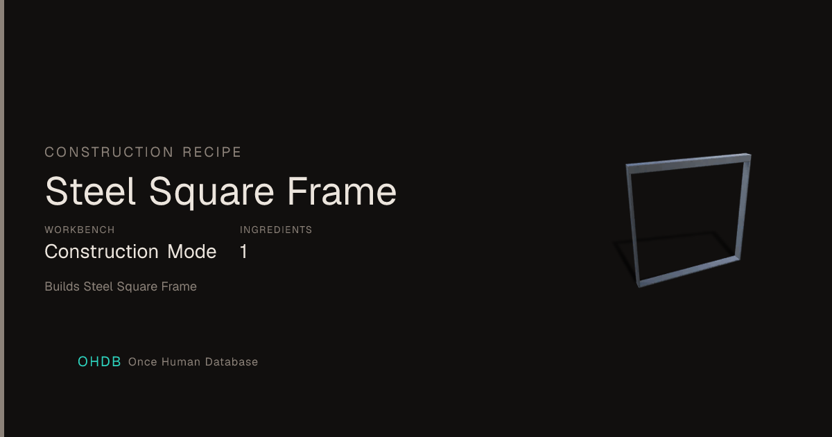 Steel Square Frame