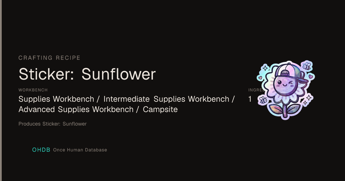 Sticker: Sunflower