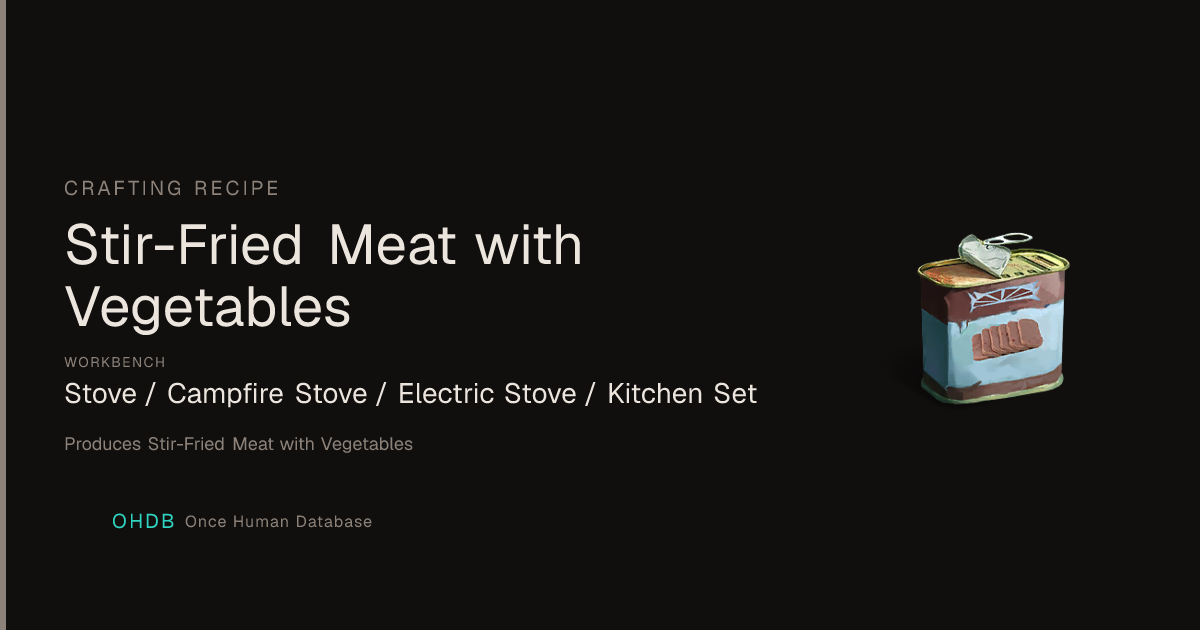 Stir-Fried Meat with Vegetables