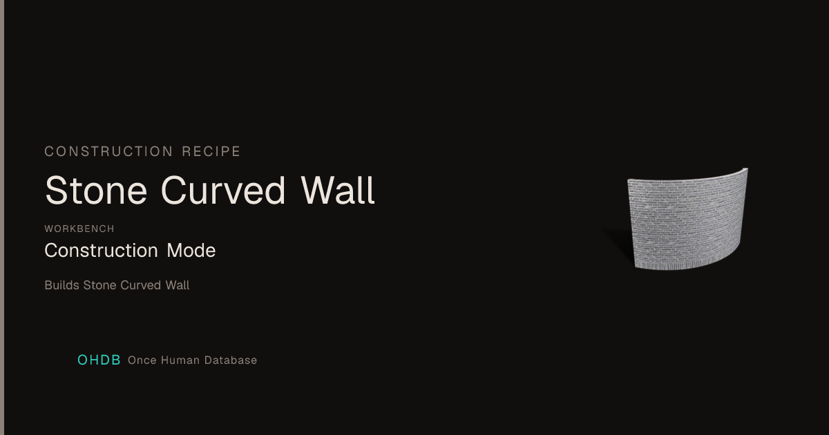 Stone Curved Wall