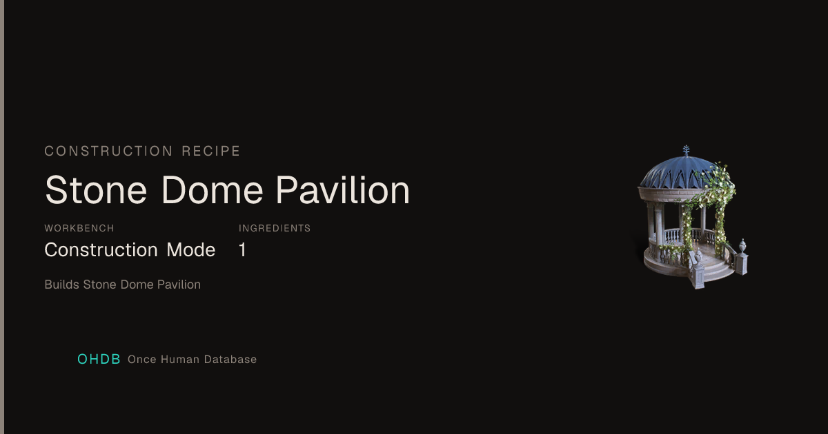 Stone Dome Pavilion