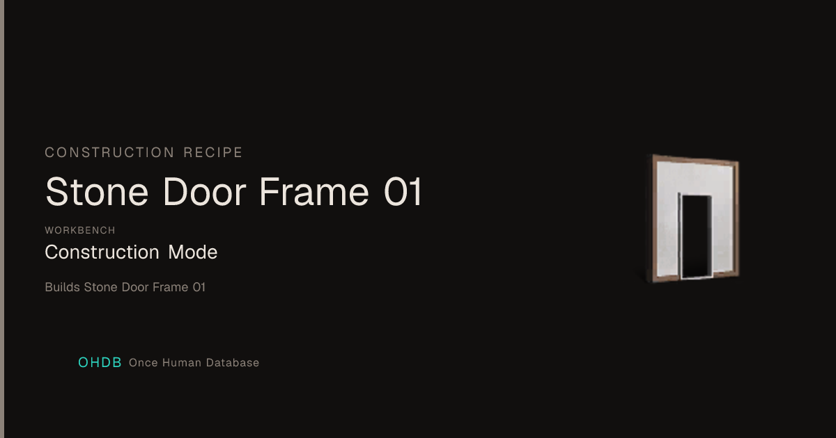 Stone Door Frame 01