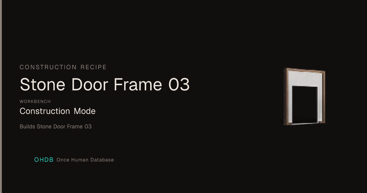Stone Door Frame 03