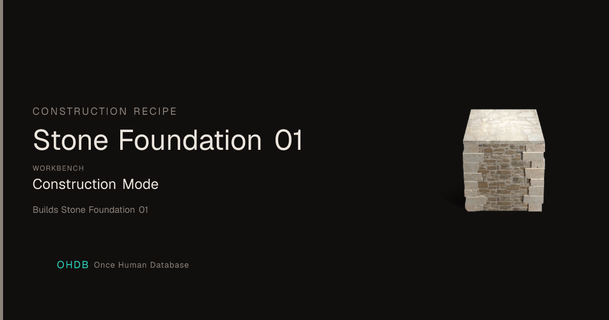 Stone Foundation 01