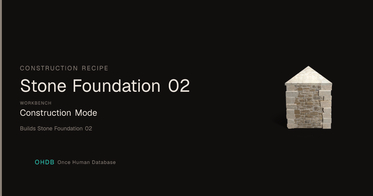Stone Foundation 02