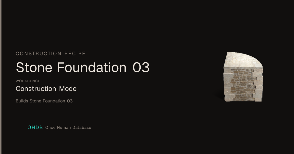 Stone Foundation 03