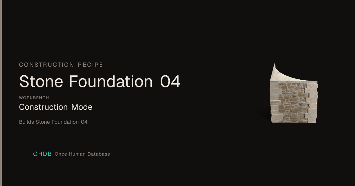 Stone Foundation 04