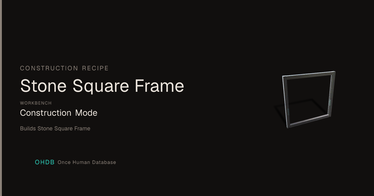 Stone Square Frame